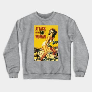 Vintage Movie - Attack Of The 50 Foot Woman poster Crewneck Sweatshirt